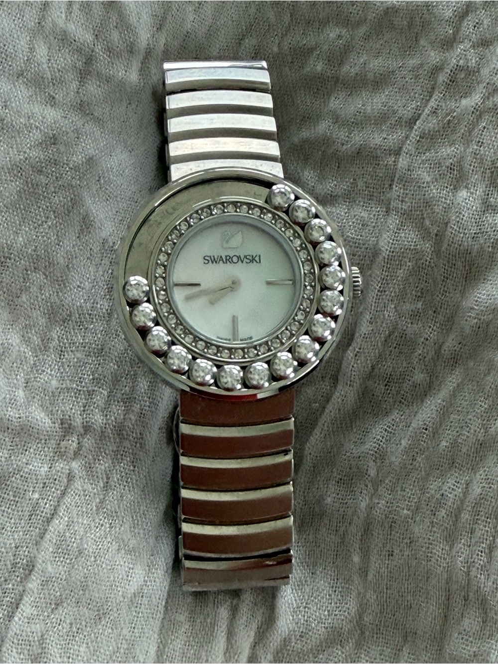 Swarovski Watch Women's Swiss Lovely Crystals Stainless Steel Bracelet 35mm